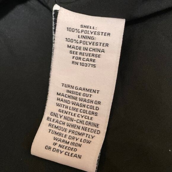 Nanette Lepore Black Half Sleeve Swiss Dot Mock Neck Fit & Flare Maxi Dress 10 - Picture 5 of 5